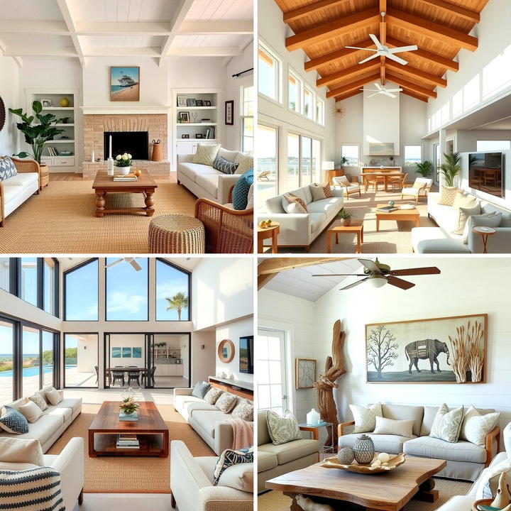 25 Beach House Living Room Ideas for a Coastal Vibe