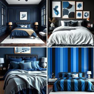 25 Black and Blue Bedroom Ideas for a Bold Statement