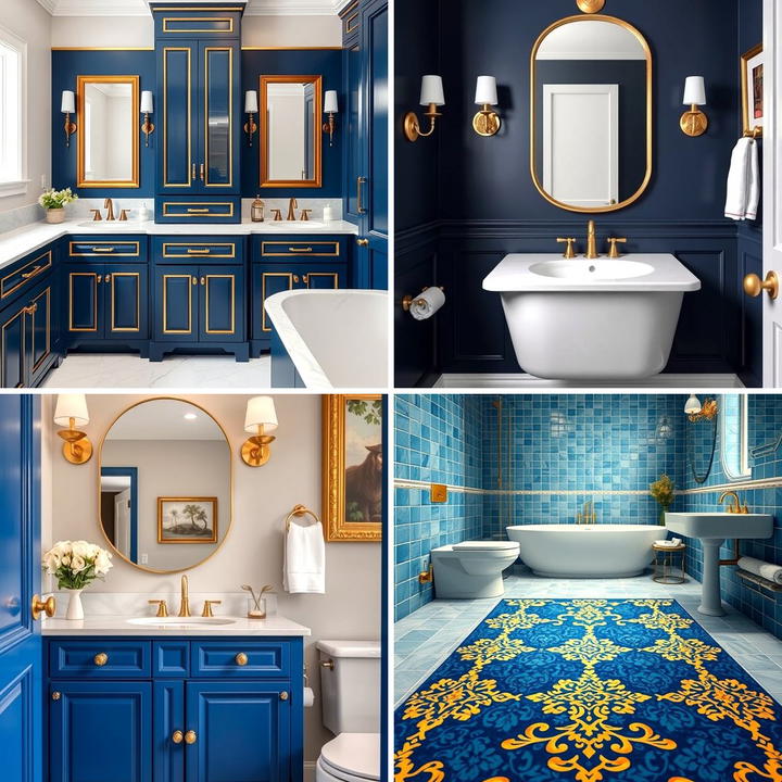 25 Blue and Gold Bathroom Ideas for a Luxurious Retreat