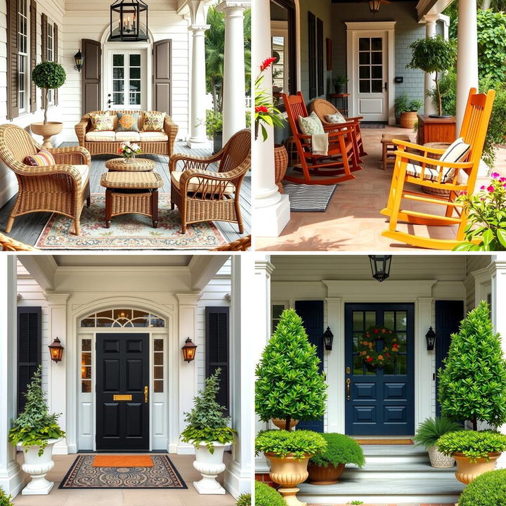 25 Colonial Front Porch Ideas for Timeless Charm