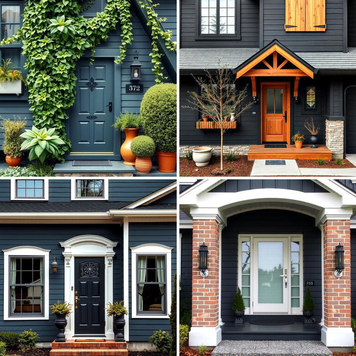 30 Dark Brown House With Black Trim Exterior Design Ideas