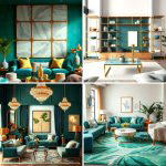 25 Emerald Green and Gold Living Room Ideas for Luxury