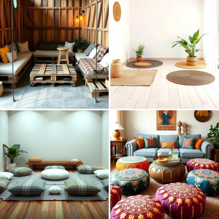 25 Floor Seating Ideas for a Relaxing Living Space