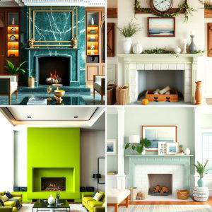 25 Green Fireplace Ideas for a Cozy and Eco-Friendly Home