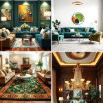 25 Green and Gold Living Room Ideas for Luxury