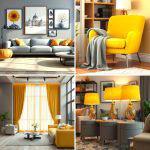 25 Grey and Yellow Living Room Ideas