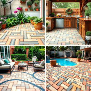 25 Herringbone Brick Patio Designs for a Classic Look