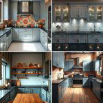 25 Kitchen Ideas with Gray Cabinets and Black Countertops