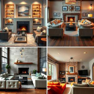 25 Living Room Ideas With Sectionals and Fireplace