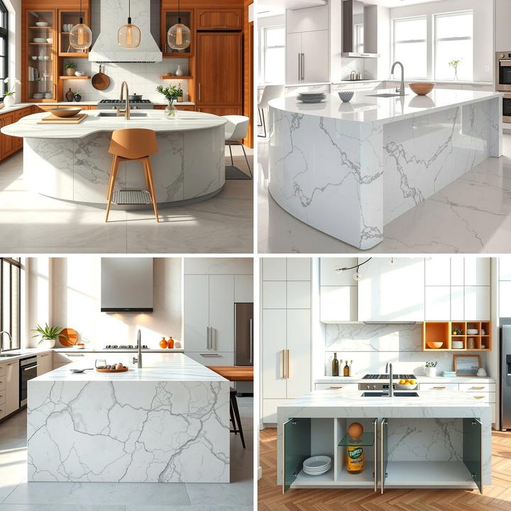25 Marble Kitchen Island Ideas for a Stunning Centerpiece