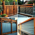 25 Metal and Wood Fence Ideas for Durable Boundaries