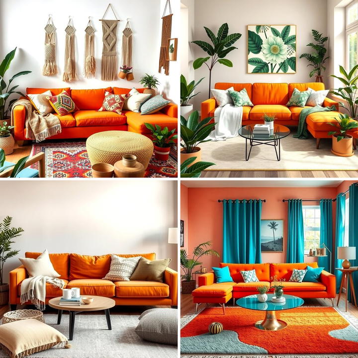 25 Burnt Orange Living Room Ideas for a Warm Ambiance