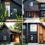 25 Paint Colors for a Modern Black House With Cedar Accents