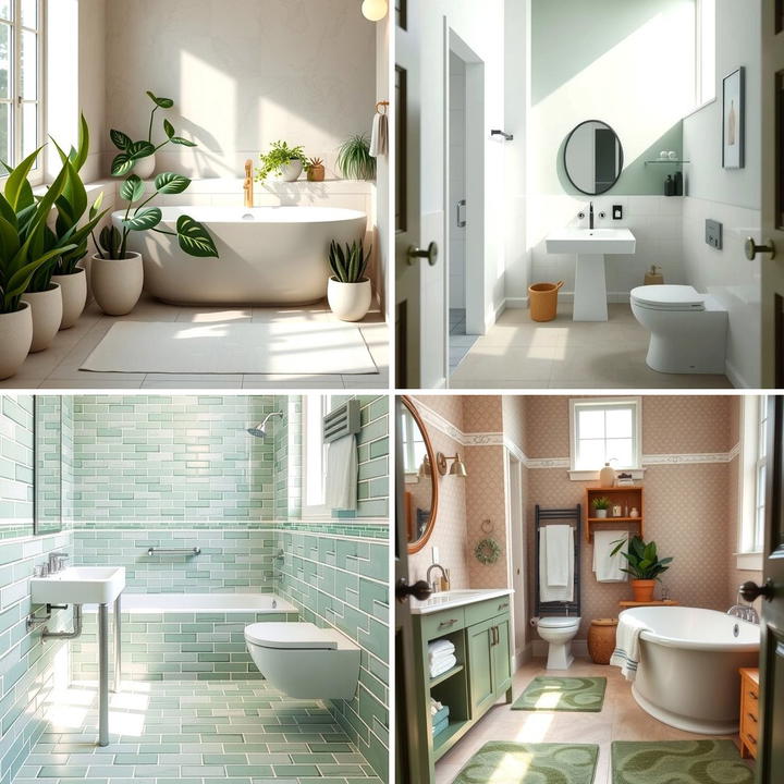 View of 25 Sage Green Bathroom Ideas for a Fresh and Calming Space