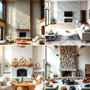 25 Stacked Stone Fireplace Ideas for a Rustic Look