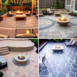 25 Stamped Concrete Patio With Fire Pit Ideas