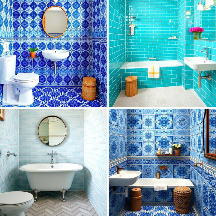 25 Stunning Blue Tile Bathroom Ideas for a Fresh Look