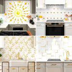 25 White and Gold Kitchen Backsplash Ideas for Elegance