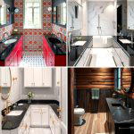 30 Bathrooms with Black Countertops for Modern Elegance