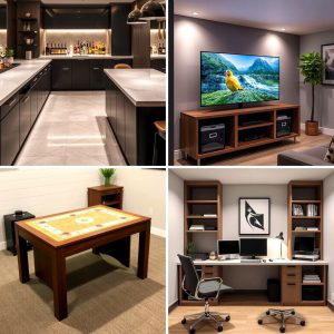 30 Functional Basement Furniture Ideas for Multi-Use Spaces