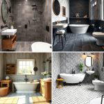 30 Gray Floor Bathroom Design Ideas for Sleek Minimalism