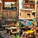 30 Mud Kitchen Ideas to Inspire Outdoor Kids Play