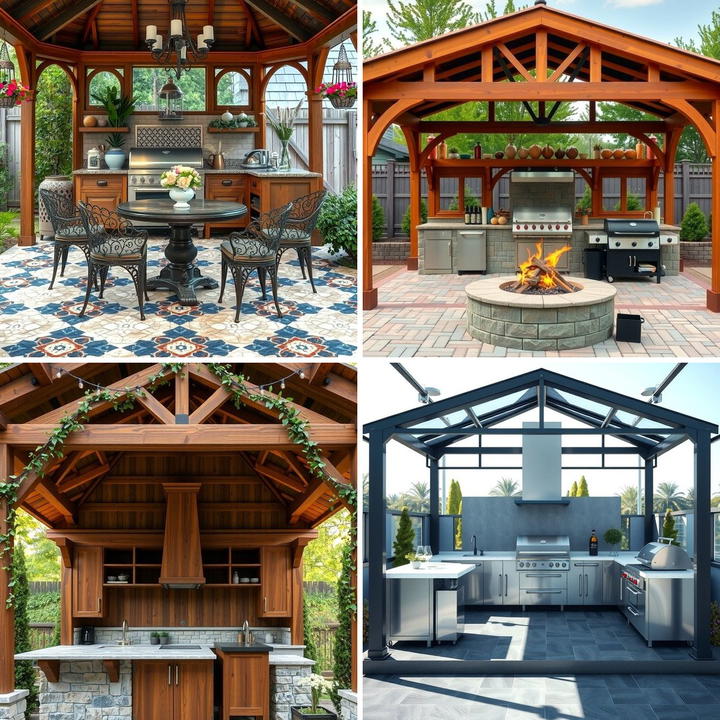 Stunning Gazebo Waterproofing For Outdoor Kitchens image