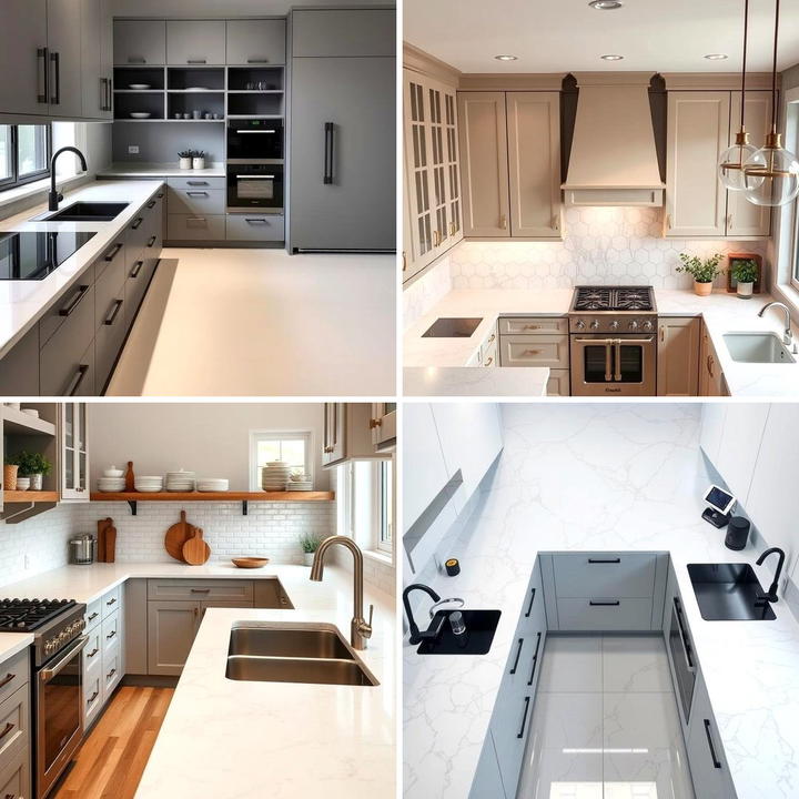 Counter Surface 30 Quartz Kitchen Countertops for Modern & Durable Surfaces