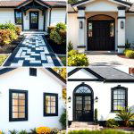 30 Single-Story White House Black Trim Exterior Inspirations