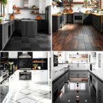 30 Sleek Black Floor Kitchen Ideas for Contemporary Designs