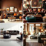 30 Warm Dark Brown Couch Styling Ideas for Cozy Living Rooms