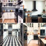 30 White Kitchen Designs with Bold Black Appliances