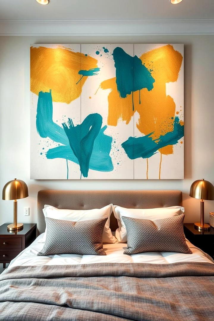 Abstract Art - 21 Bedroom Wall Painting Ideas