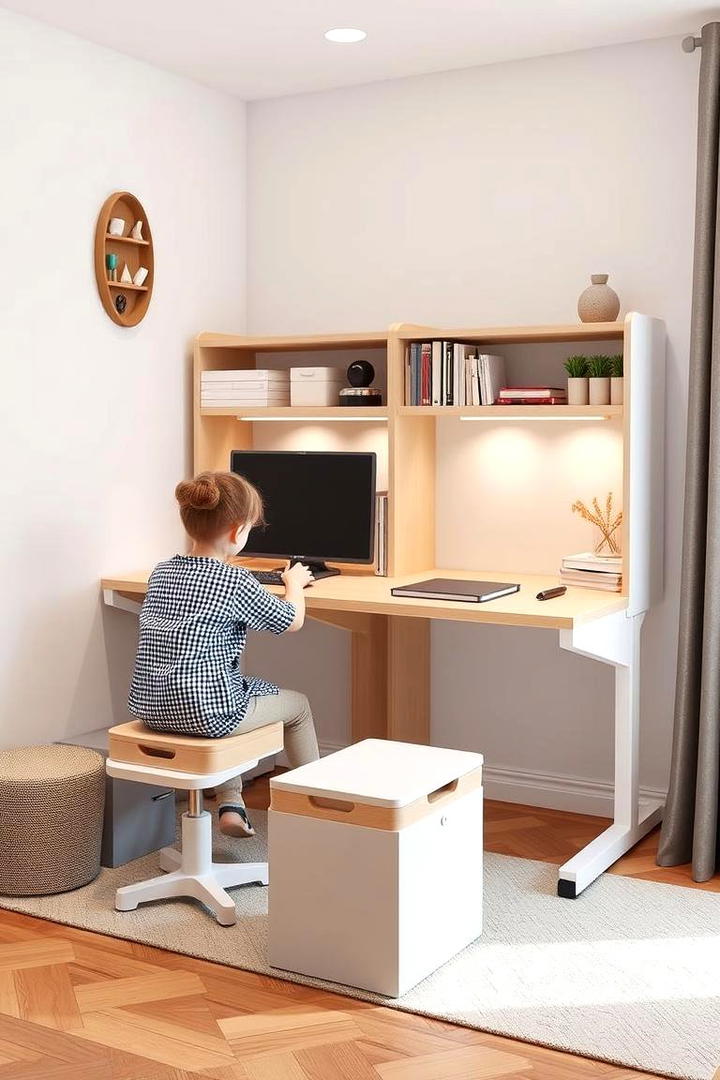 Adaptable Study Desks - 21 Boy and Girl Shared Small Room Ideas