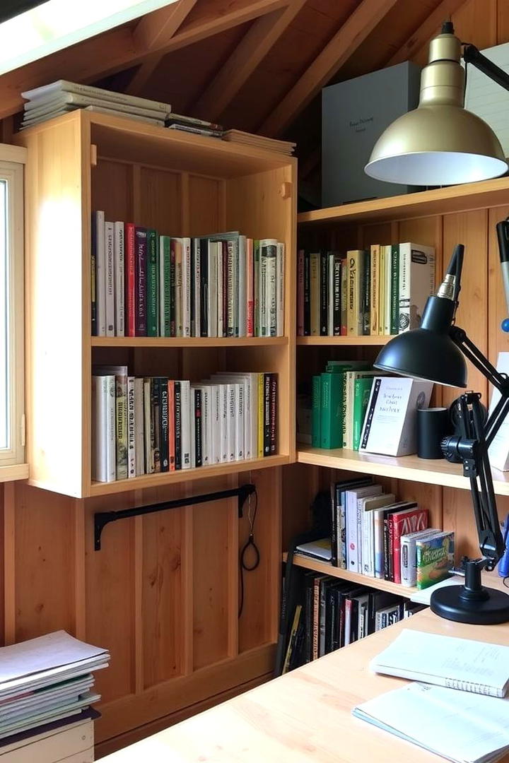 Adjustable Book Shelves - 30 Shed Shelving Ideas