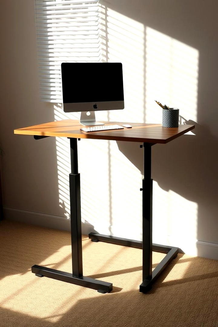 Adjustable Standing Desk - 21 Modern Home Office Ideas