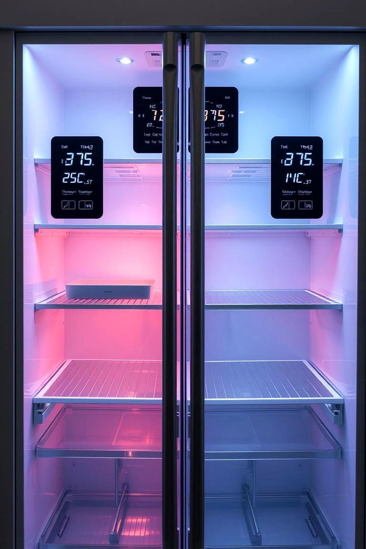 Adjustable Temperature Zones - 30 Fridge Organization Ideas