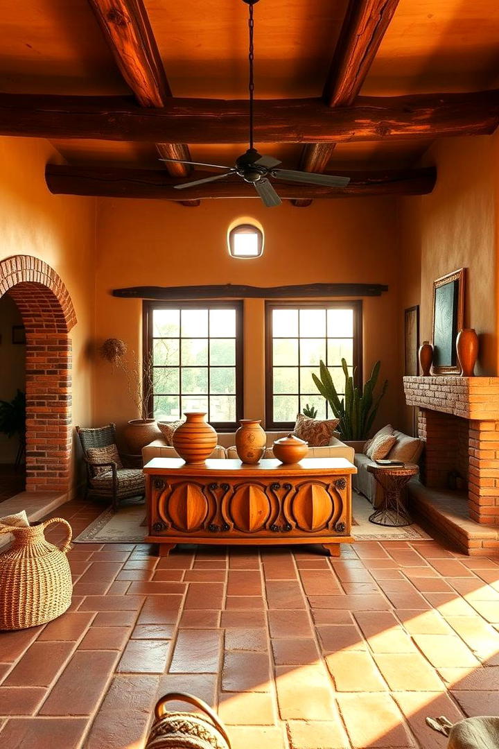 Adobe Accents - 30 Southwest Interior Design Ideas