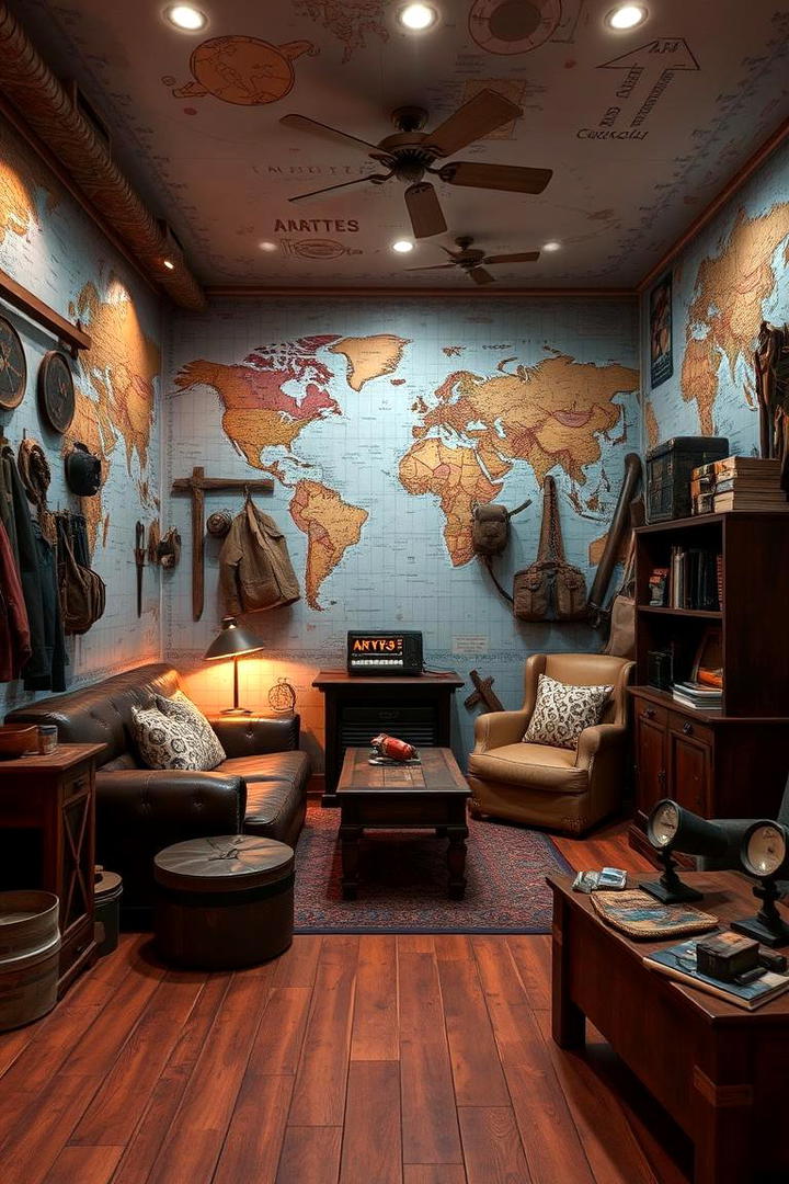 Adventure Themed Retreat - 21 Man Cave Design Ideas