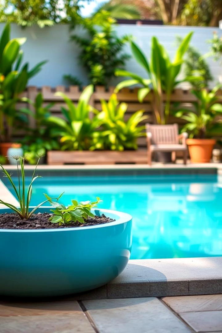 Affordable Poolside Garden Beds - 21 Backyard Pool Ideas on a Budget