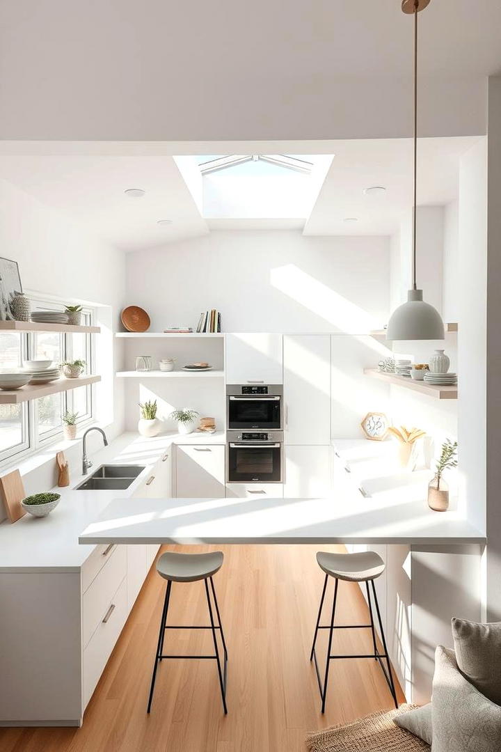 Airy White Space Design - 21 White Kitchen Ideas