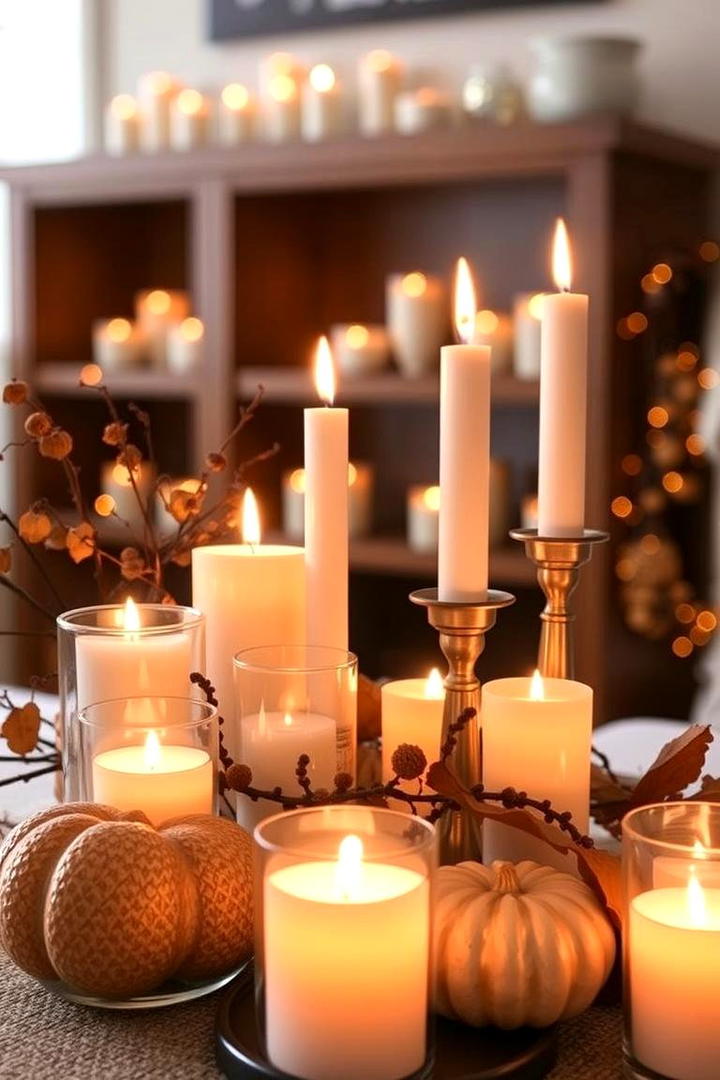 Ambient Candlelit Displays - 21 Fall Decor Ideas