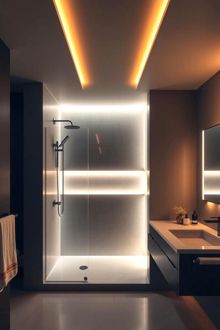 Ambient LED Lighting - 21 Modern Bathroom Decor Ideas