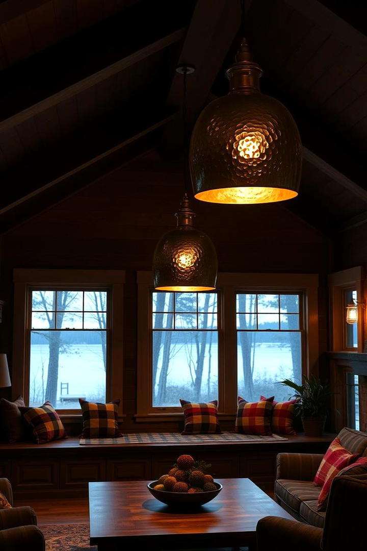 Ambient Lighting Features - 21 Lake House Decorating Ideas