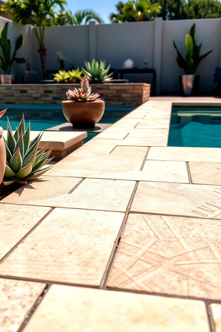 Anti Slip Safety Pavers - 30 Pavers Around Pool Ideas