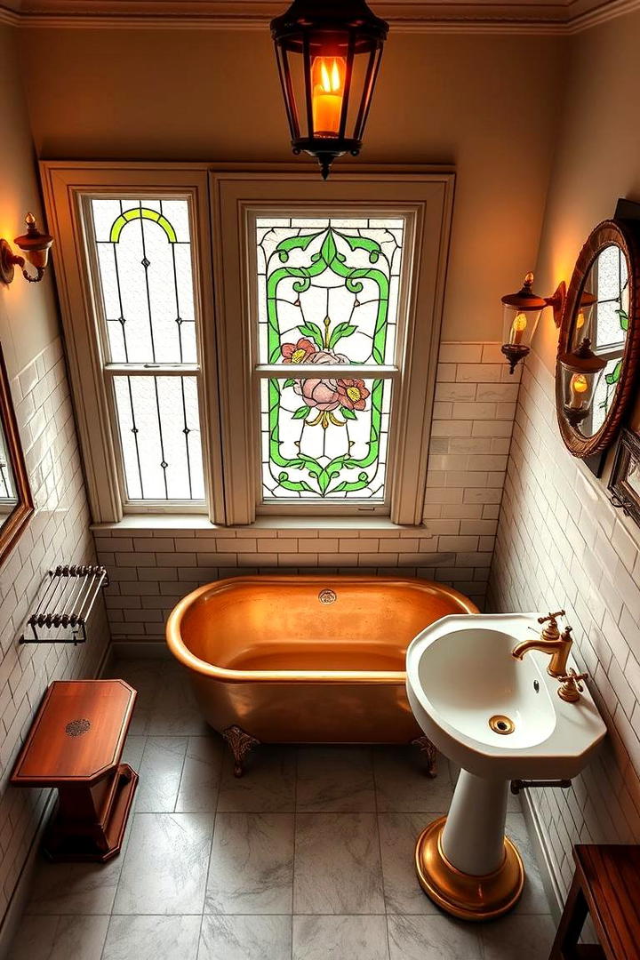 Antique Fixtures Elegance - 30 Cottage Bathroom Ideas