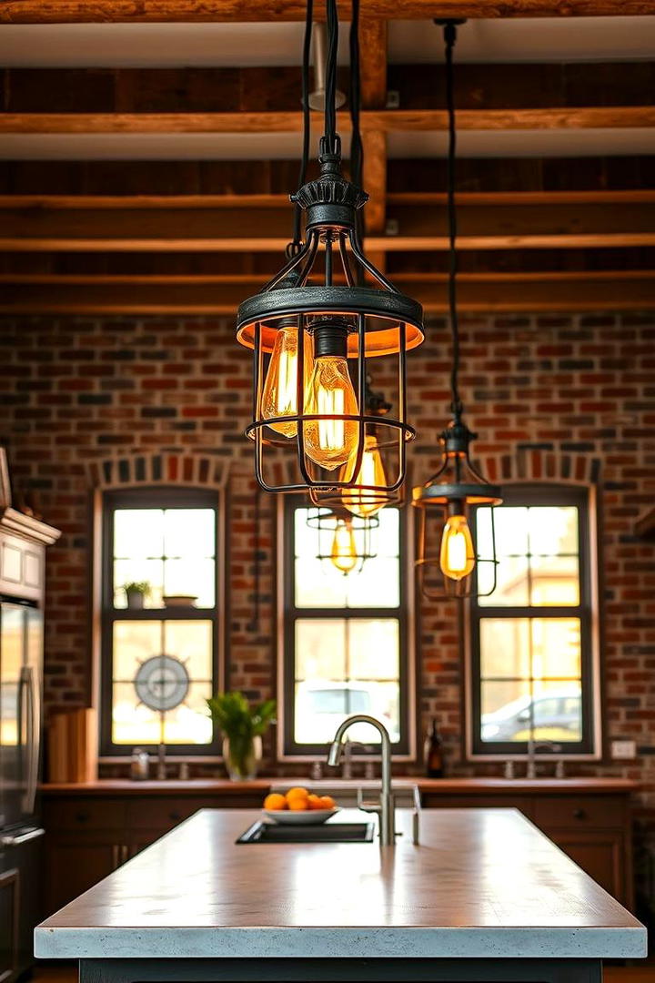 Antique Iron Lighting - 30 Boho Farmhouse Decor Ideas