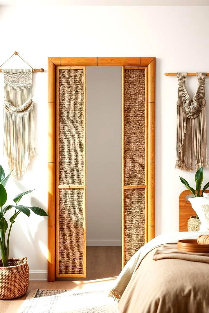 Antique Rattan Door - 30 closet door ideas