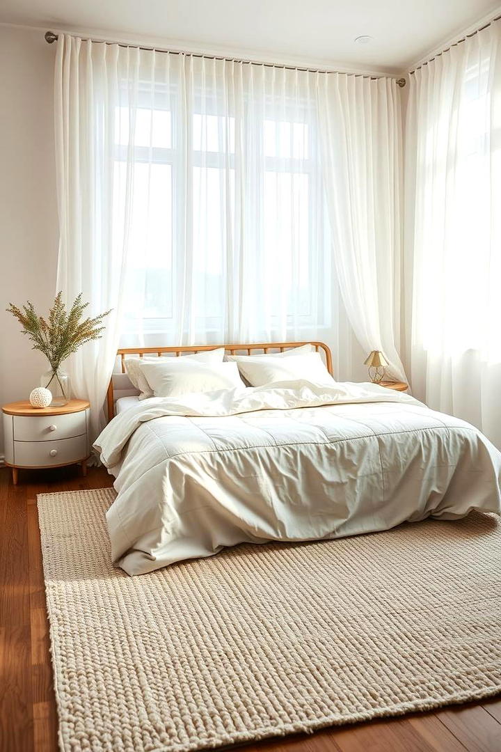 Area Rugs for Warmth - 21 Small Bedroom Ideas