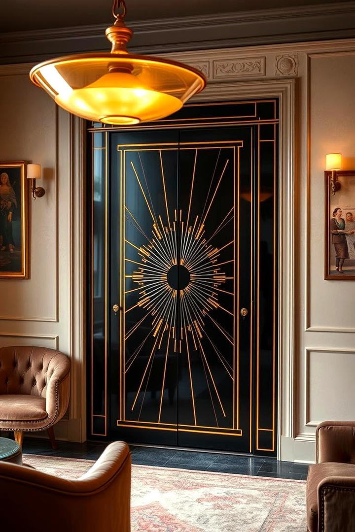 Art Deco Styled Door - 30 closet door ideas